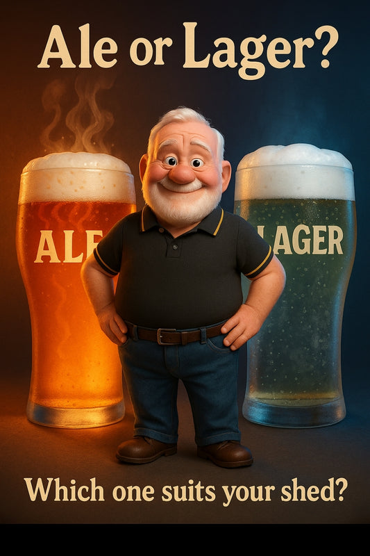 Ales are bold and fast. Lagers are clean and cool. Which one fits your shed best? 👇