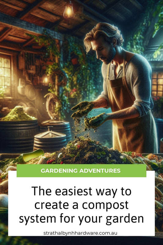 The easiest way to create a compost system for your garden