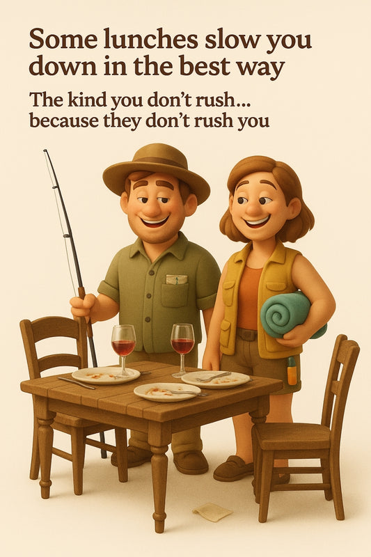 Some lunches fill you. Others stay with you. 🍷👇