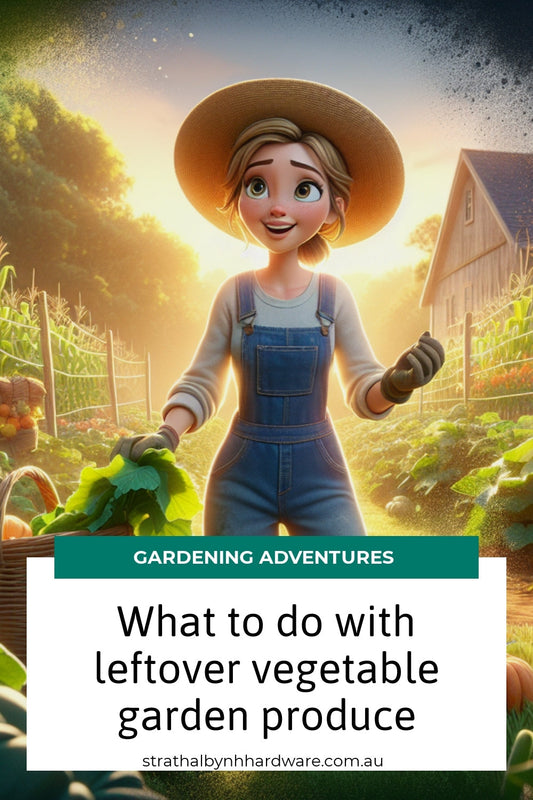 What to do with leftover vegetable garden produce