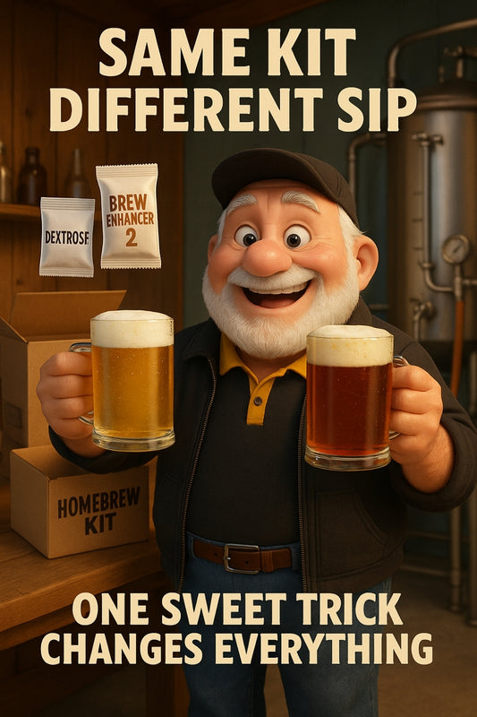 Same kit. Same yeast. Two VERY different beers. 👇