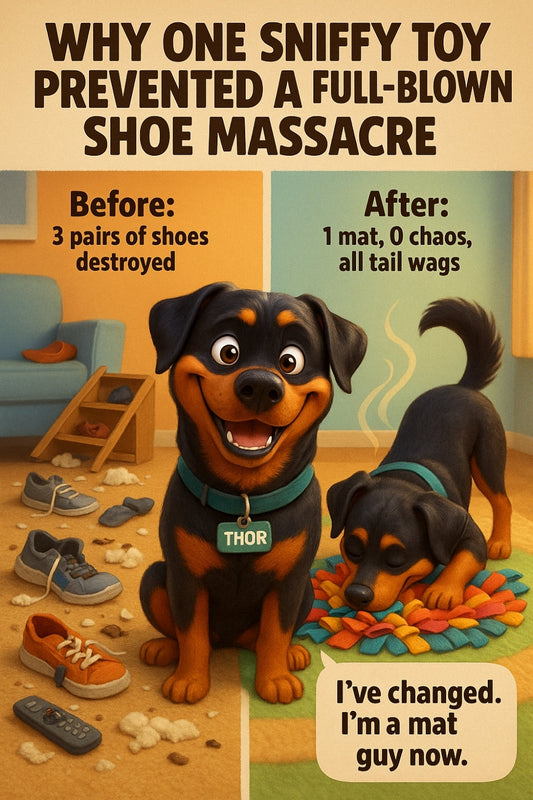 Tried KONGs, still lost a boot? Fellow dog-lover, here’s why snuffling saved your soles.