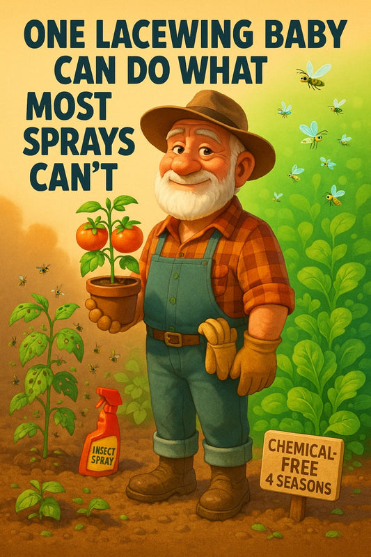 One lacewing baby can do what most sprays can’t 👇