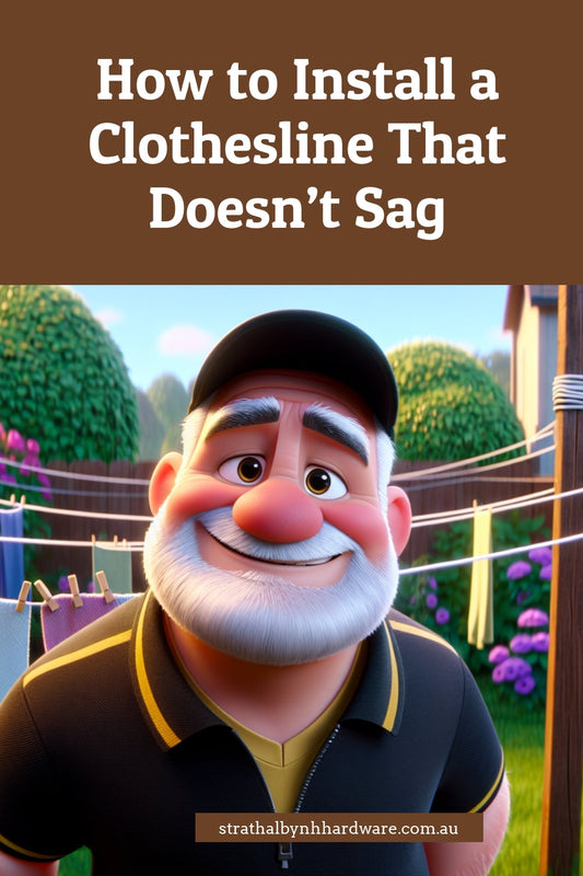 How to Install a Clothesline That Doesn’t Sag
