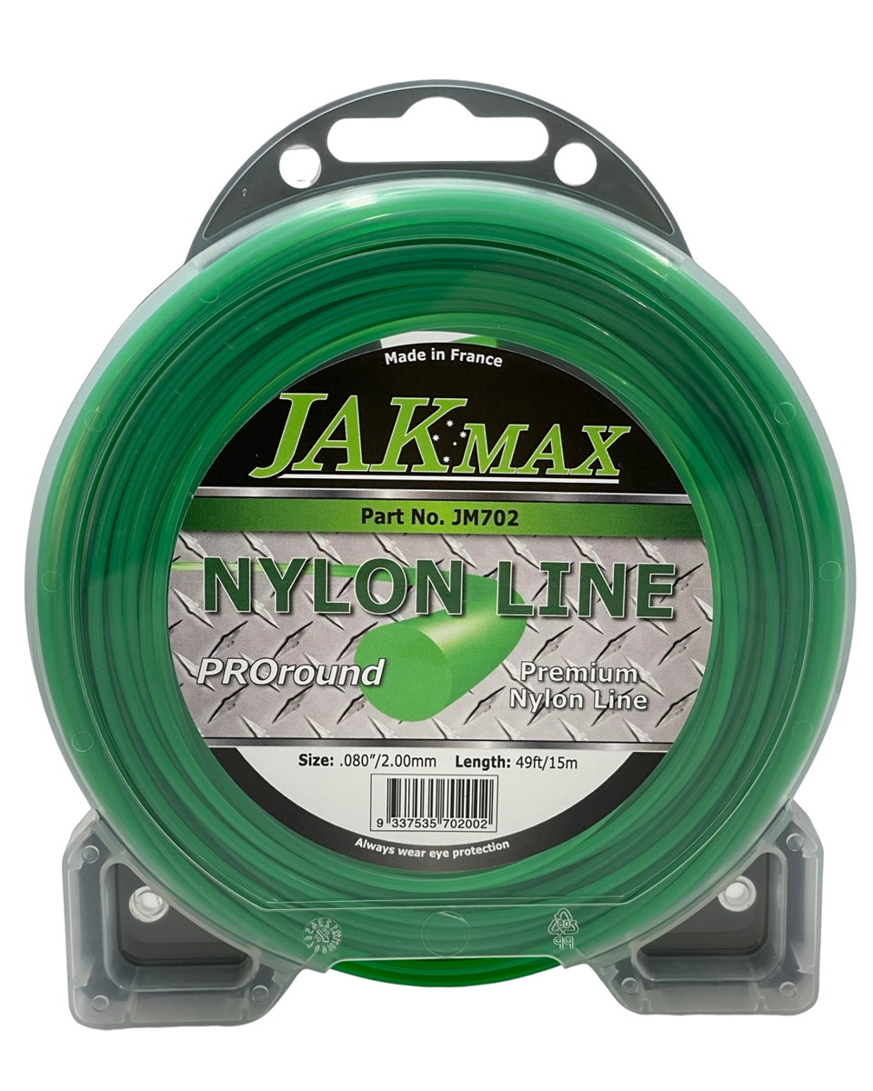 Jak Max 080"/2.00mm, Clamshell 15m Trimmer Line