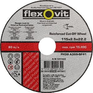 Flexovit Metal Disc 115 x 22 FH38