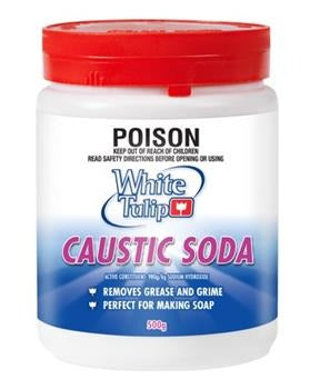 CLEANER CAUSTIC SODA WHITE TULIP 500G