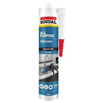 Soudal All Purpose Silicone Clear 300ml