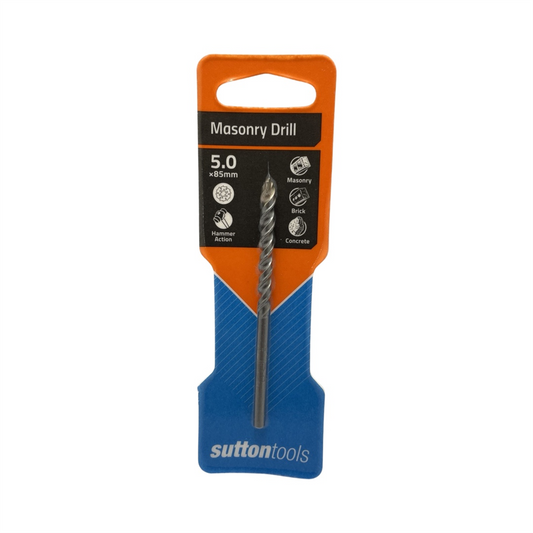 Sutton Drill D600 5.0mm X 85mm Masonry Straight Shank Standard Fixing