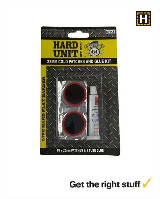 HARD UNIT - Cold Patch Kit 32mm/GLUE 11pce