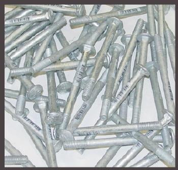 Macsim 8mm x 120 mm Cup Head BOLT & NUT Galvanised