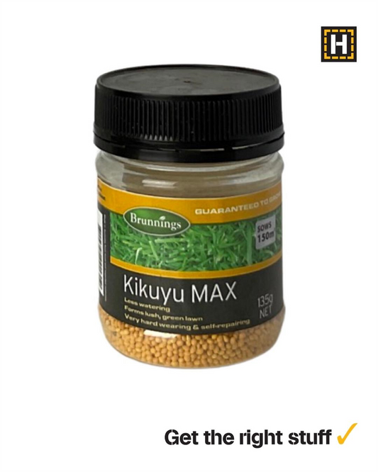 Brunnings Kikuyu Max Lawn Seed 135g