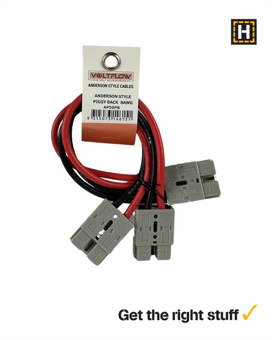 Voltflow Anderson Style Connector 50A to Twin (8AWG)