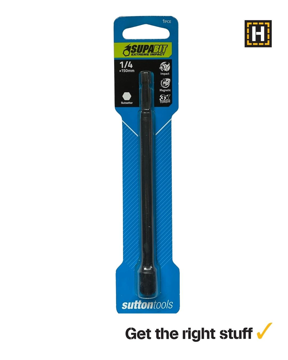 Sutton Supabit Magnetic Nutsetter 1/4 inch x 150mm, S132