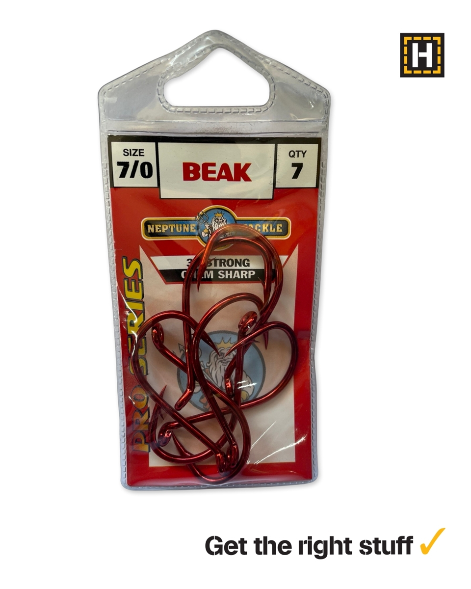 Neptune Tackle Beak Hook SZ 7/0 QTY 15