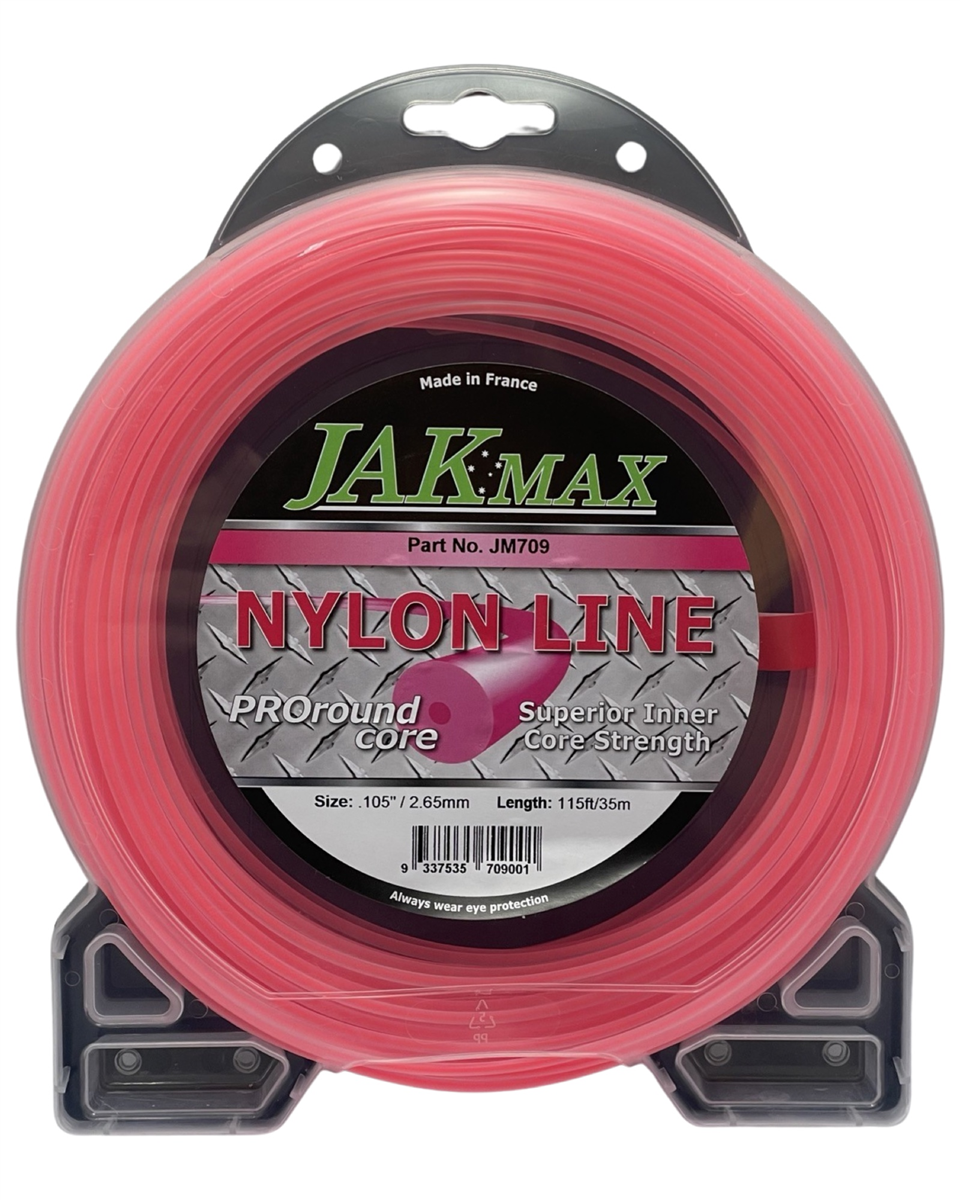 Jak Max Pro-Round - .105"/2.65mm, 1/2lb Donut Trimmer Line 35m