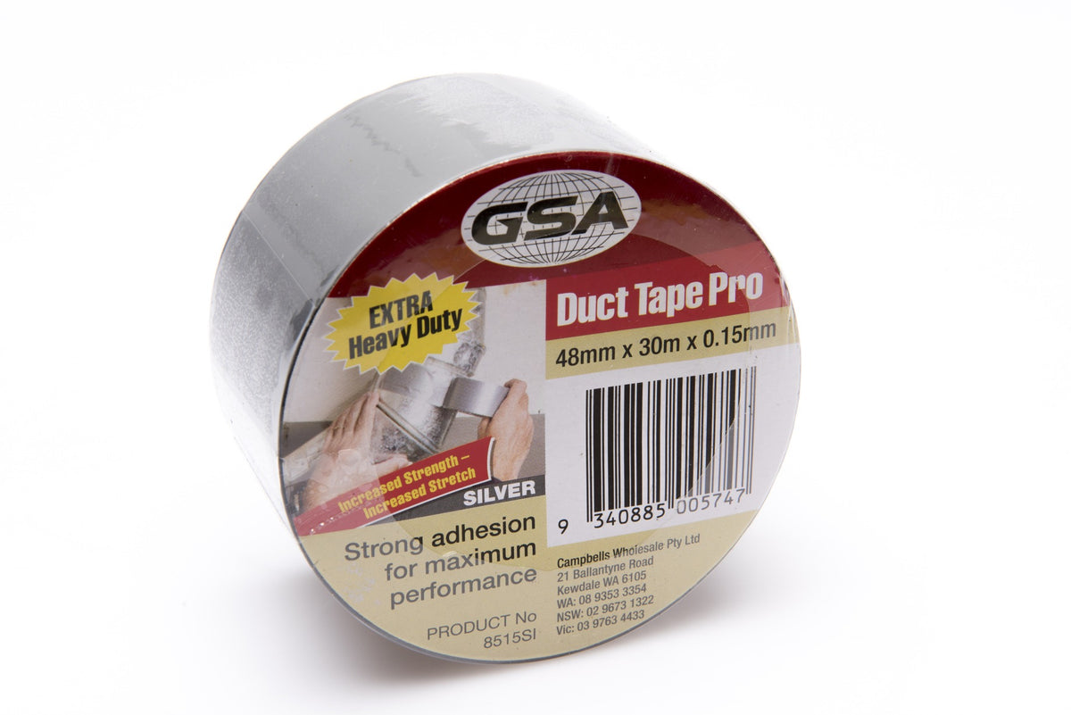 GSA DUCT TAPE PRO SILVER 0.15MM - 30MTR X 48MM