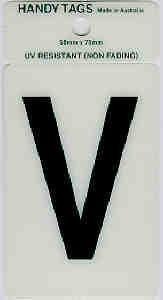 LETTER SELF ADH V 50X75MM