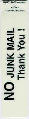 SELF ADH SIGN 50X200 NO JUNK MAIL
