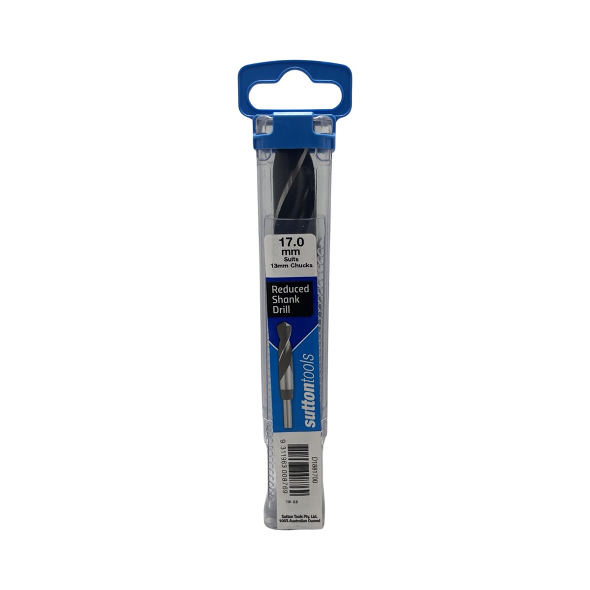 Sutton D188 Reduced Shank Drill 17.0 x 12.5mm Blue