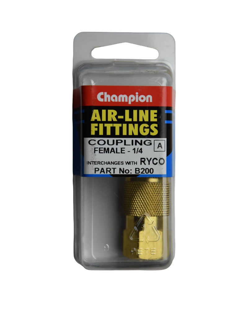 Champion Air Coupler 1/4 Female Thread Ryco Style