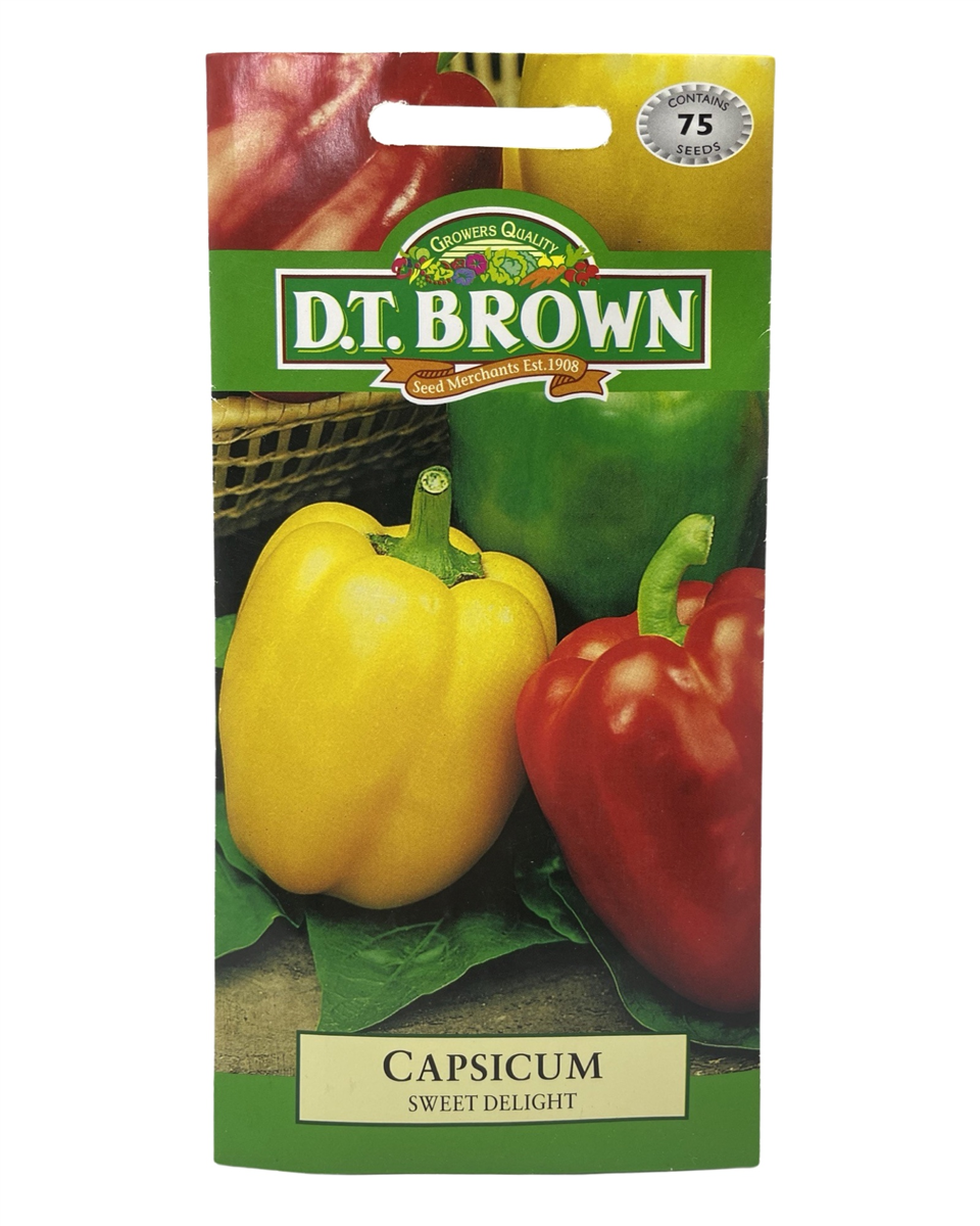 D.T Brown - Capsicum Sweet Delight - 75 Seed Pack