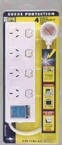 HPM Powerboard 10A 4 Outlet Surge Protected