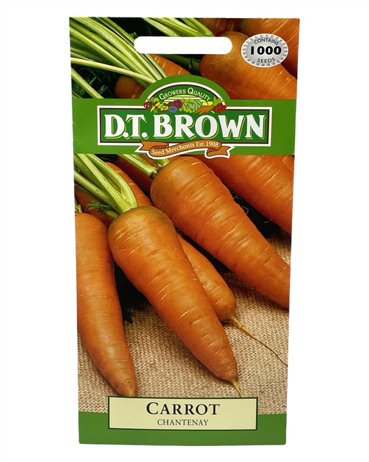 D.T. Brown Seeds - Carrot Chatenay - 1000 Seed Pack