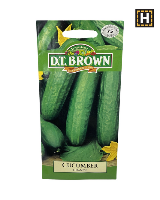 D.T. Brown Seeds - Cucumber Lebanese - 75 Seed Pack