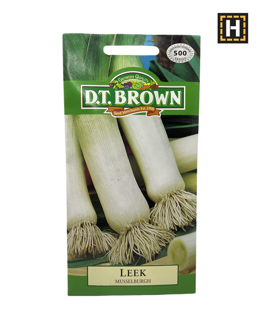D.T. Brown Seeds - Leek  Musselburgh - 500 Seed Pack