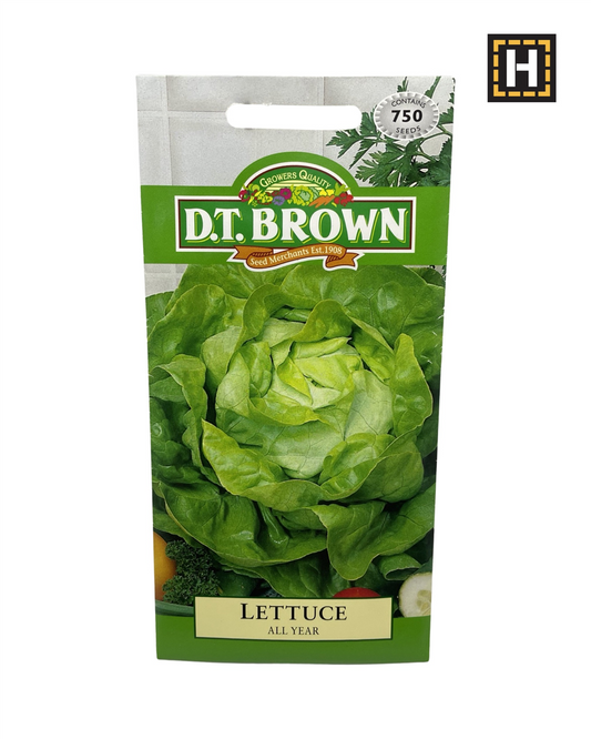 D.T. Brown Seeds - Lettue All Year - 750 Seed Pack