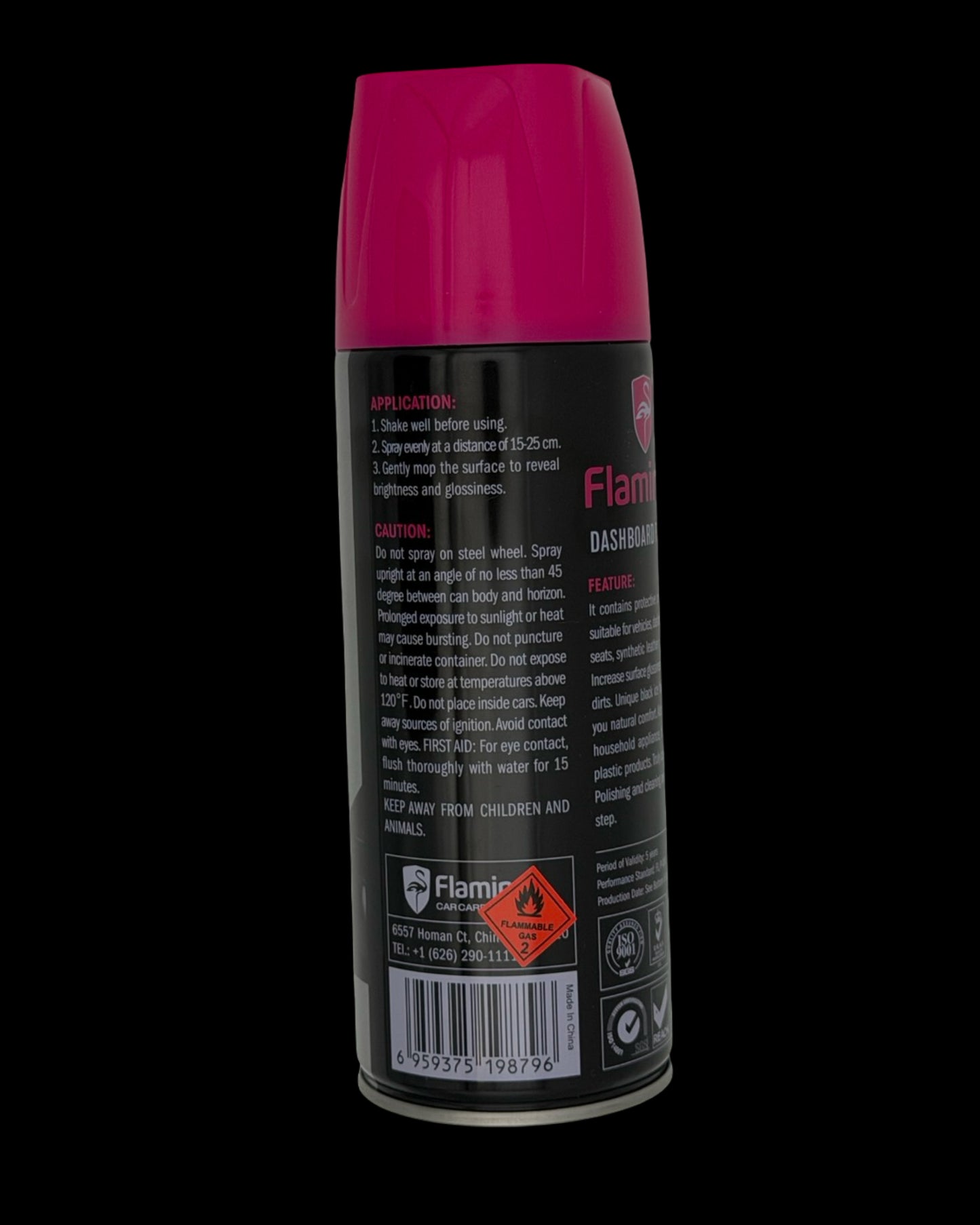 Flamingo Dashboard Shine Polish Black Ice