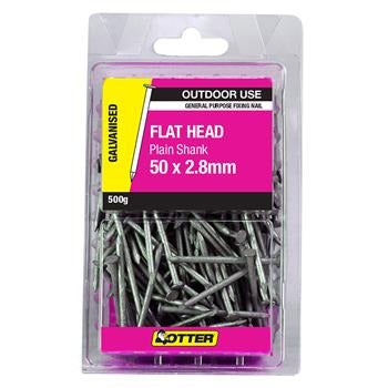 NAIL GALV FLAT HEAD 50X2.30 500G