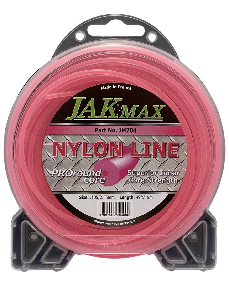 Jak Max Pro-Round - .105"/2.65mm, Clamshell Trimmer Line 15m