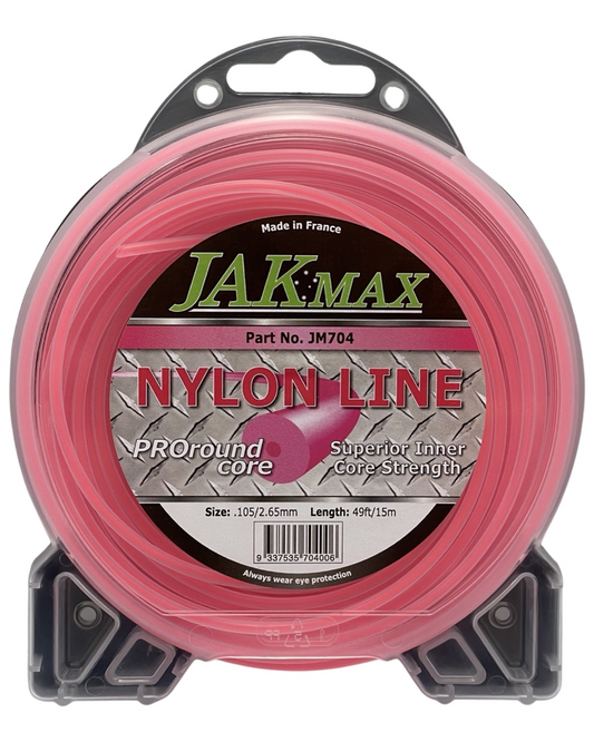 Jak Max Pro-Round -  .105"/2.65mm, Clamshell Trimmer Line 15m