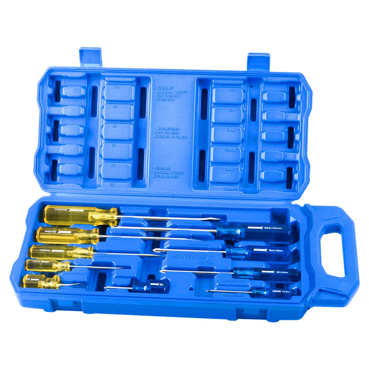 Kincrome Screwdriver Set Acetate Handle 10 Piece