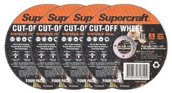 METAL CUT-OFF WHEEL 100 X 3 X16mm 4 PK