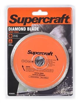 DIAMOND BLADE CONTINUOUS RIM 125MM