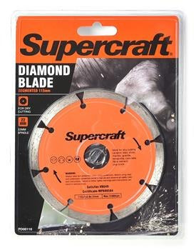 BLADE DIAMOND SEGMT 115MM S/C