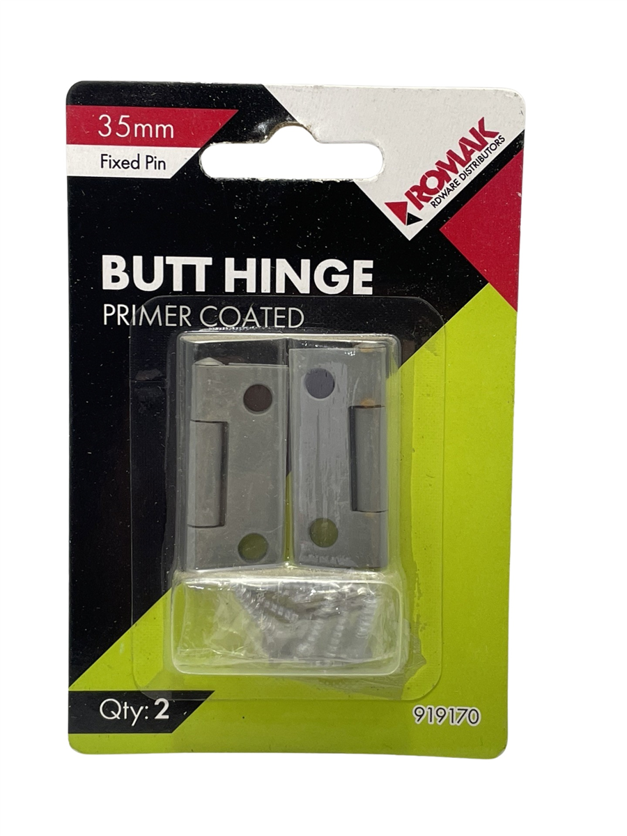 Romak Butt Hinge Primer FP 35x25x1.2MM