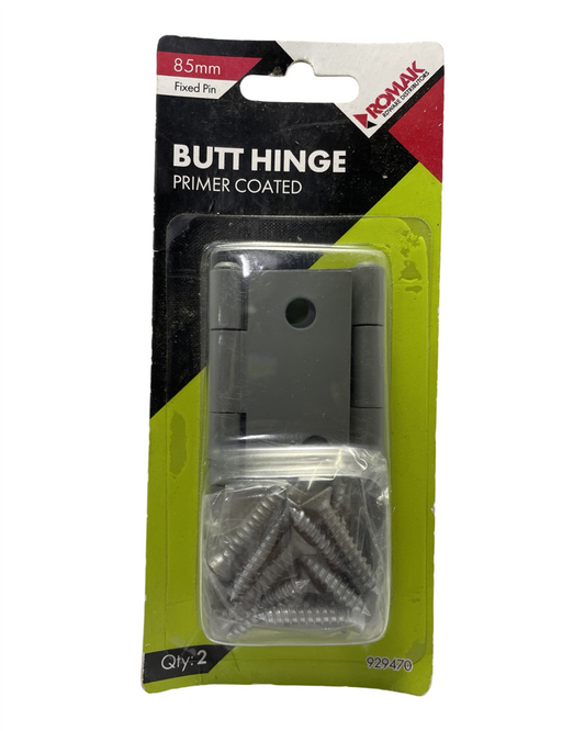 Romak Butt Hinge Primer FP 85x60x1.6MM