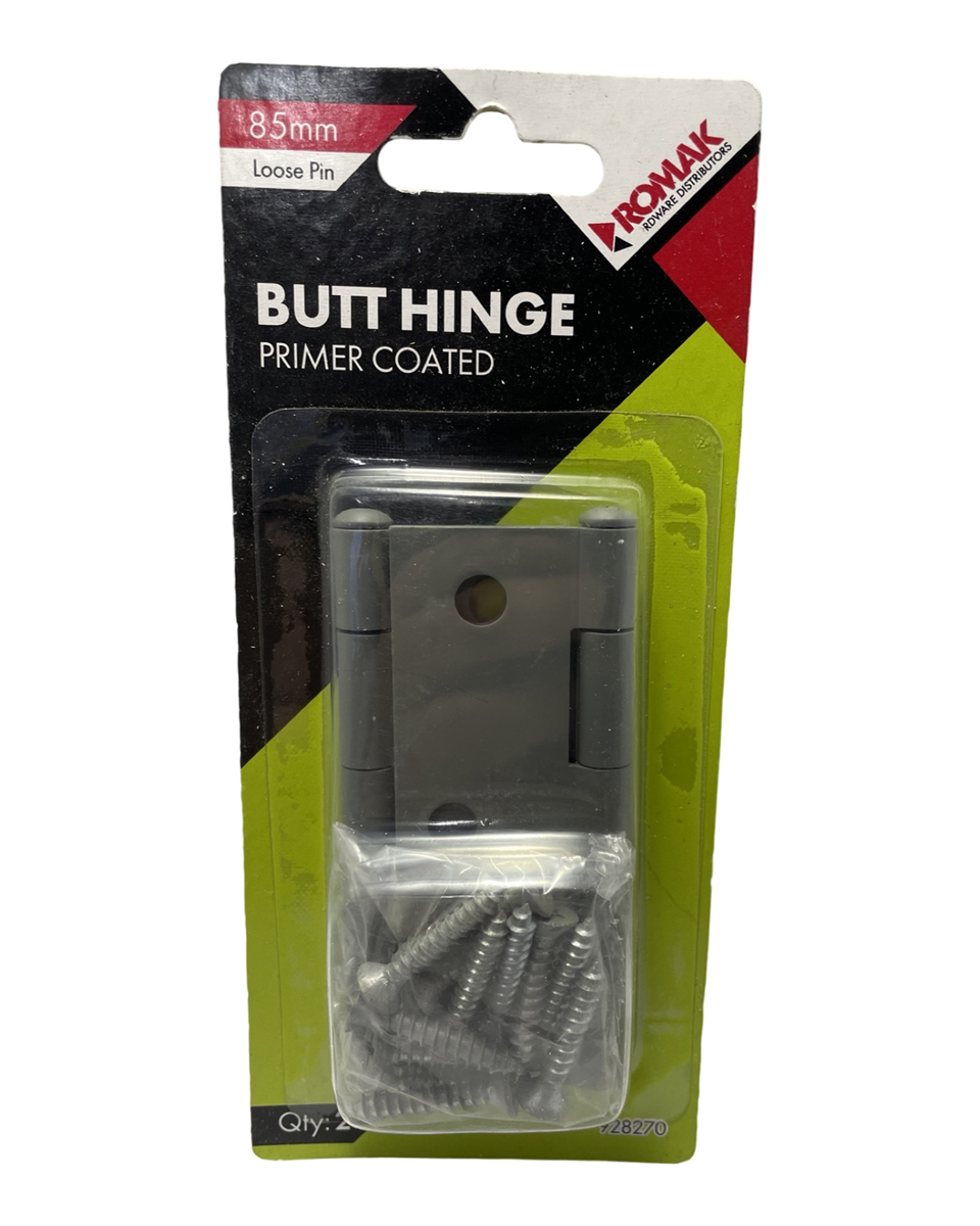 Romak Butt Hinge Primer LP 85x60x1.6MM