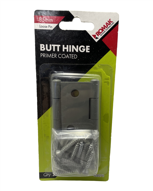 Romak Butt Hinge Primer LP 85x60x1.6MM