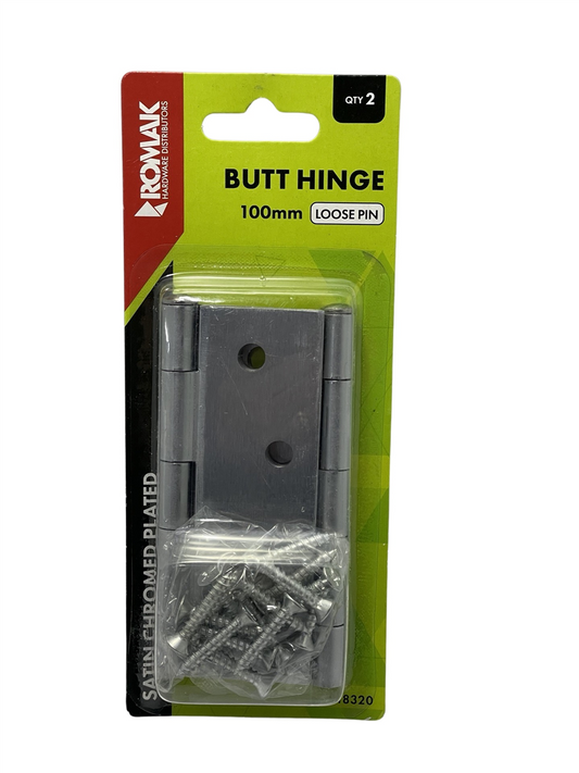 Romak Butt Hinge SCP LP 100x75x1.6MM