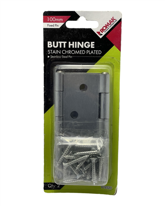 Romak Butt Hinge SCP FP 100x75x1.6MM