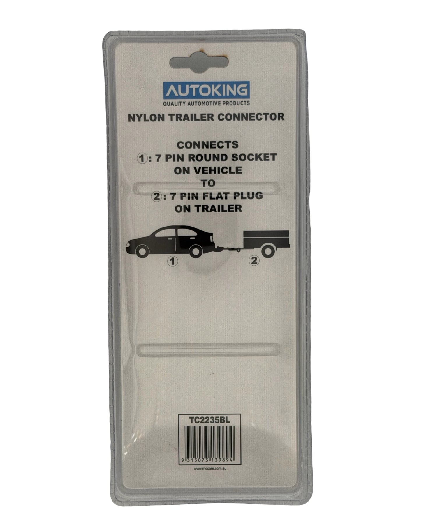 AutoKing Trailer Adaptor 7P Round Plug to 7P Flat Socket - Universal