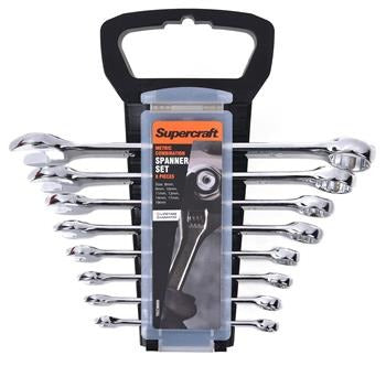 SPANNER COMBINATION METRIC 8PCE SUPERCRAFT