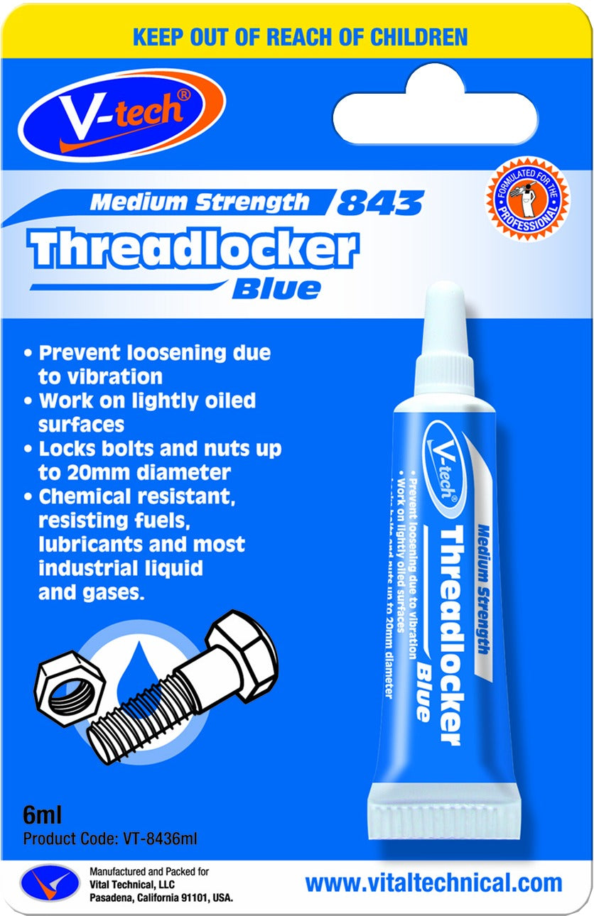 V-TECH THREADLOCKER BLUE 6ml