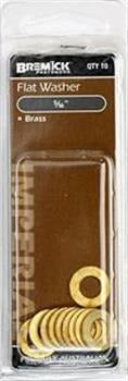 FLAT WASHER BRASS 5/16 PK10