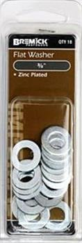 FLAT WASHER ZNC 3/8 PK18